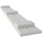 Ekena Millwork Americraft 2-Board (3 Batten) Wood Joined Board-n-Batten Shutters w/ Arch Top, ARW401BQ207X77STH, PR ARW401BQ207X77STH - alternate 3